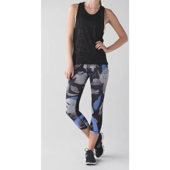 LULULEMON ATHLETICA Inspire Crop II 'Full On Luxtreme (Mesh) Size 6 - Picture 2 of 6